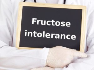Sign saying fructose intolerance